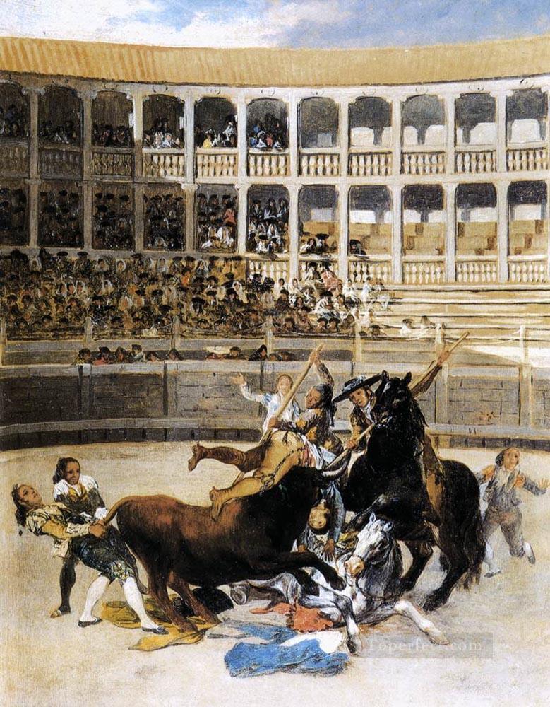 Picador von dem romantischen modernem Francisco Goya Bull Gefangen Ölgemälde